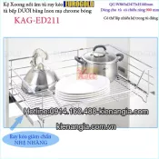 Kệ xoong nồi âm tủ có ray kéo 900 EUROGOLD KAG-ED211