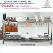 Kệ chén dĩa đa năng 2 tầng đặt bàn có khay 900 KAG-BL69