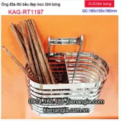ống đũa đôi đẹp inox sus304 dày KAG-RT1197