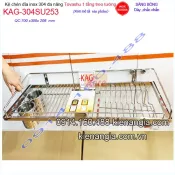 Kệ chén dĩa đa năng 1 tầng inox sus304 Tovashu 70cm KAG-304SU253