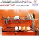 Kệ chén dĩa inox 304 2 tầng đa năng Treo tường dài 90cm KAG-304RT1223
