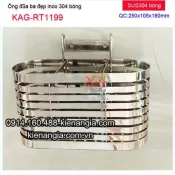 Ống đũa 3 treo tường inox sus304 bóng KAG-RT1199