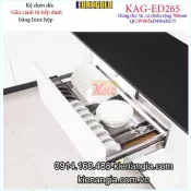 Kệ chén dĩa inox hộp gắn cánh 70cm EUROGOLD-KAG-ED265