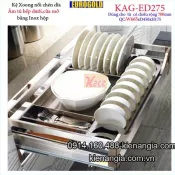 Kệ chén dĩa inox hộp gắn cánh 70cm EUROGOLD-KAG-ED275