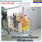 Kệ gia vị,dao thớt inox âm tủ 40cm EUROGOLD-KAG-ED282