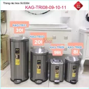 Thùng rác tròn inox KAG-TRI08-09-10-11
