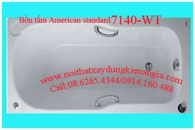 Bồn tắm dài AMERICAN bồn xây 7140-WT