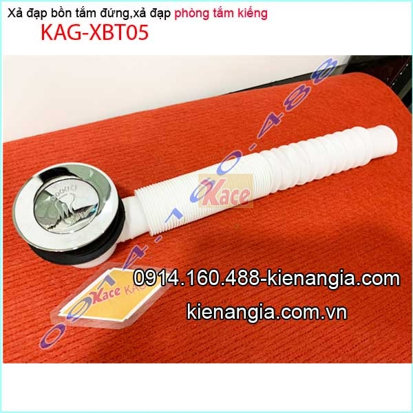 Xả bồn tắm đứng,bộ xả khay tắm kính KAG-XBT05