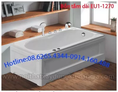 Bồn tắm dài chân yếm Acrylic EUROCA EU1-1270