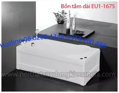 Bồn tắm dài chân yếm Acrylic EUROCA EU1-1675