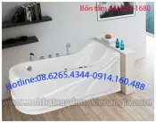 Bồn tắm dài chân yếm Acrylic EUROCA EU3-1680