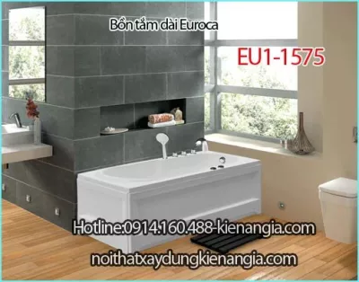 Bồn tắm dài chân yếm Crystal EUROCA EU1-1575