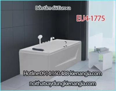 Bồn tắm dài chân yếm Crystal EUROCA EU4-1775