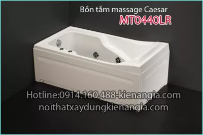 Bồn tắm dài massage CAESAR MT0440LR chân yếm