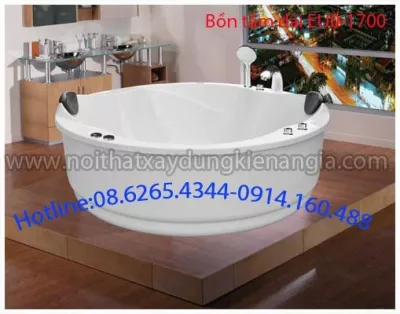 Bồn tắm chữ tròn Acrylic EUROCA EU0-1700