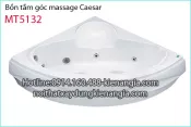 Bồn tắm góc Massage CAESAR MT5132 chân yếm