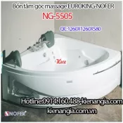Bồn tắm đôi massage góc Nofer NG-5505