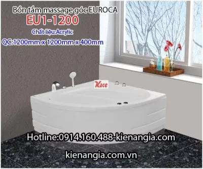 Bồn tắm góc massage EUROCA Acrylic EU1-1200
