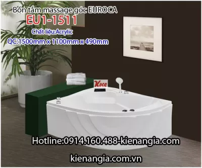 Bồn tắm góc massage EUROCA Acrylic EU1-1515