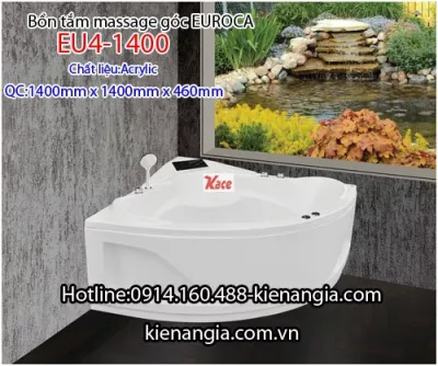 Bồn tắm góc massage EUROCA Acrylic EU4-1400