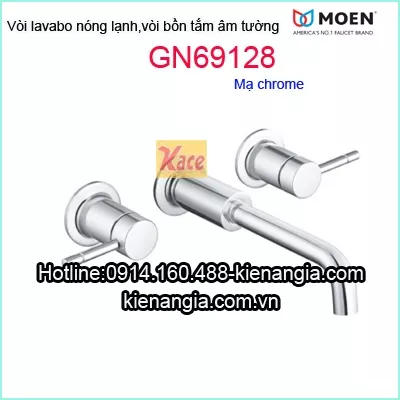Vòi bồn tắm,vòi chậu lavabo âm tường nóng lạnh MOEN GN69128