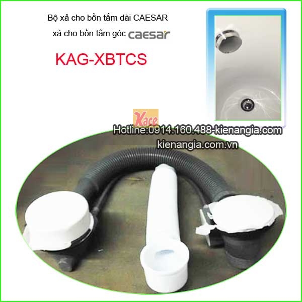 Bộ xả lắp cho bồn tắm góc,bồn nằm Caesar KAG-XBTCS