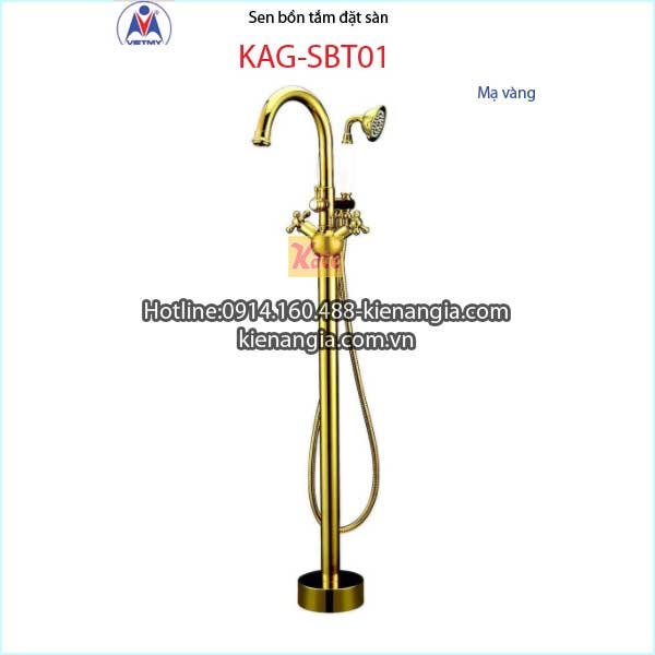 Sen bồn tắm đặt sàn mạ vàng KAG-SBT01