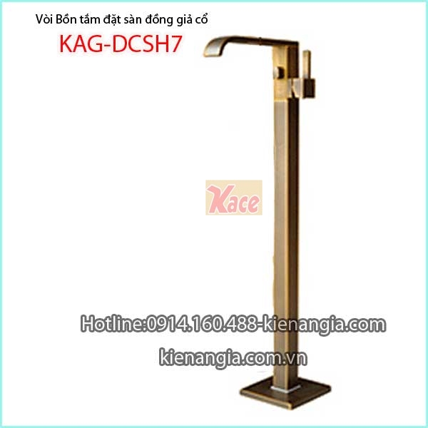 Vòi bồn tắm đặt sàn đồng giả cổ KAG-DSCH7