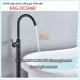 Vòi bồn tắm đặt sàn đồng giả cổ mạ đen KAG-DSCH6B