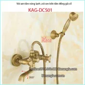 Vòi sen bồn tắm nóng lạnh đồng giả cổ KAG-DSC01