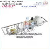 Kệ rổ xà phòng bồn tắm inox sus304 sáng bóng VIỆT NHẬT KAG-BL77