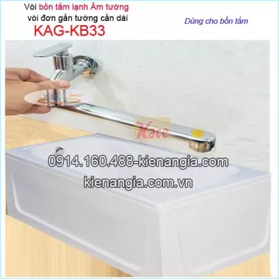 Vòi bồn tắm lạnh âm tường KAG-KB33