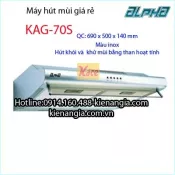 Máy hút mùi treo tường giá rẻ bằng inox KAG-70S