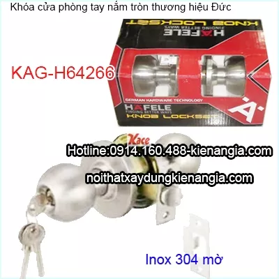 Khóa cửa phòng Hafele tay nắm tròn KAG-H64266