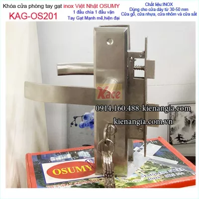 Khóa cửa phòng Inox Việt Nhật KAG-OS201