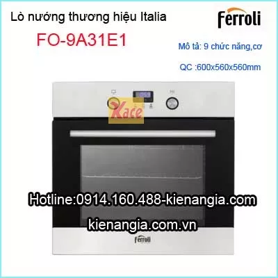 Lò nướng 9 chức năng Ferroli FO-9A31E1