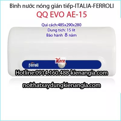 Bình nước nóng 15 lít Ferroli QQ EVO AE-15