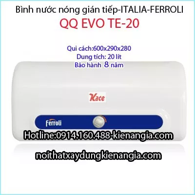Bình nước nóng 20 lít Ferroli QQ EVO TE-20