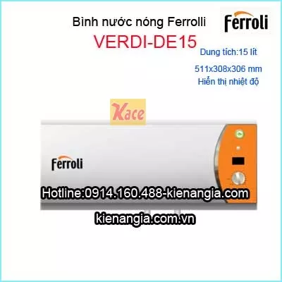 Bình nước nóng gián tiếp FERROLI VERDI-DE15