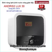 Bình nước nóng gián tiếp 30 lít Ariston ANDRIS2-LUX30