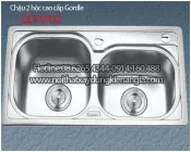 Chậu rửa chén 2 hộc 73x39 x23cm GORDLE GD 5702