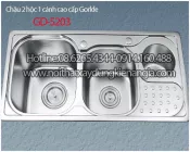 Chậu rửa chén 2 hộc 88x44 x23cm GORLDE  GD 5203