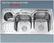 Chậu rửa chén 2 hộc 94x45 x23cm GORLDE GD 5403