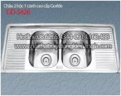 Chậu rửa chén 2 hộc 120x50 x23cm GORLDE GD 5426