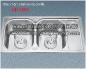 Chậu rửa chén 2 hộc 88x44 x23cm GORLDE GD 5505