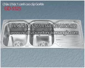 Chậu rửa chén 2 hộc 122x50 x23cm GORLDE GD 5525
