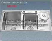 Chậu rửa chén 2 hộc 92x47 x23cm GORLDE GD 949