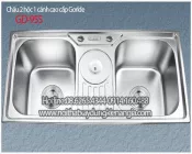 Chậu rửa chén 2 hộc 104x50 x23cm GORLDE GD 955