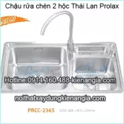 Chậu rửa chén 2 hộc 82x45 x23cm Thái Lan Prolax PRCC-2365