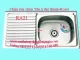 Chậu rửa chén bát inox 1 hộc 73x40 cm  Đại Thành RA21 DX11151